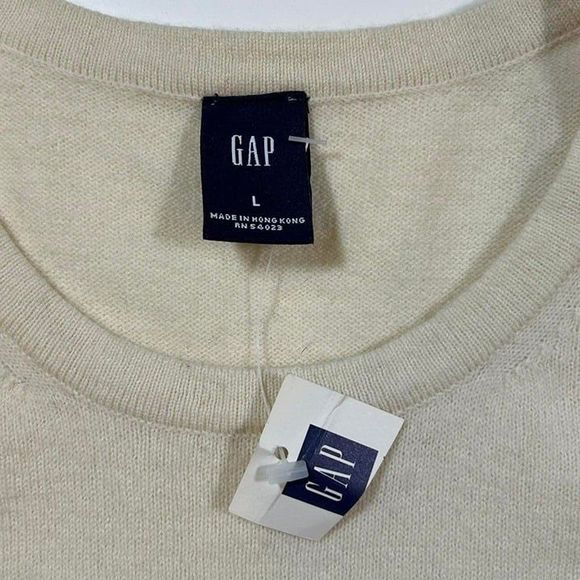 NWT Gap Lambs Wool Crew Neck Sweater Women's Large - Picture 5 of 8